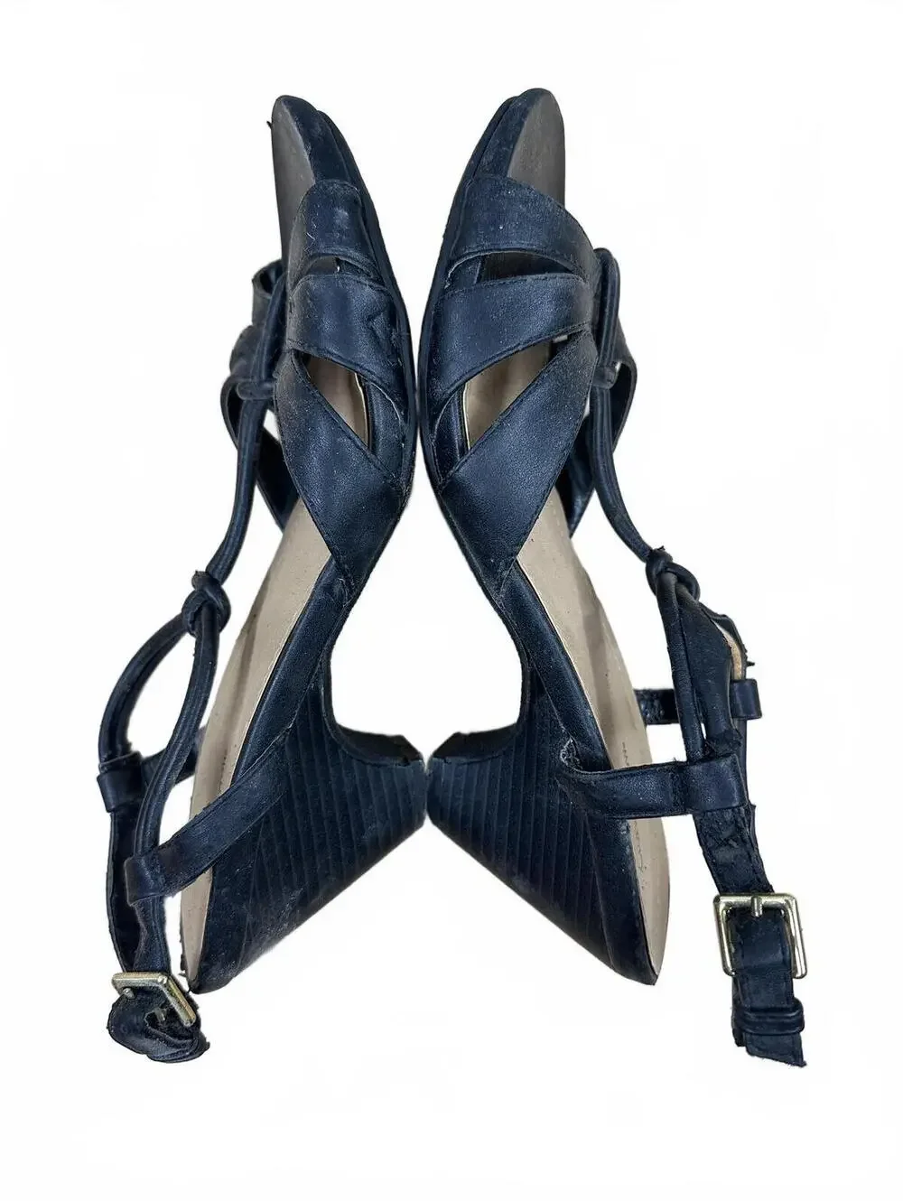Croft & Barrow Black Strappy Slingback Heels